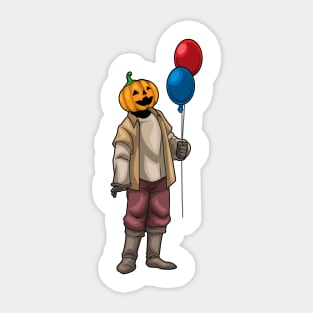 Jack O Lantern Halloween Balloons Sticker